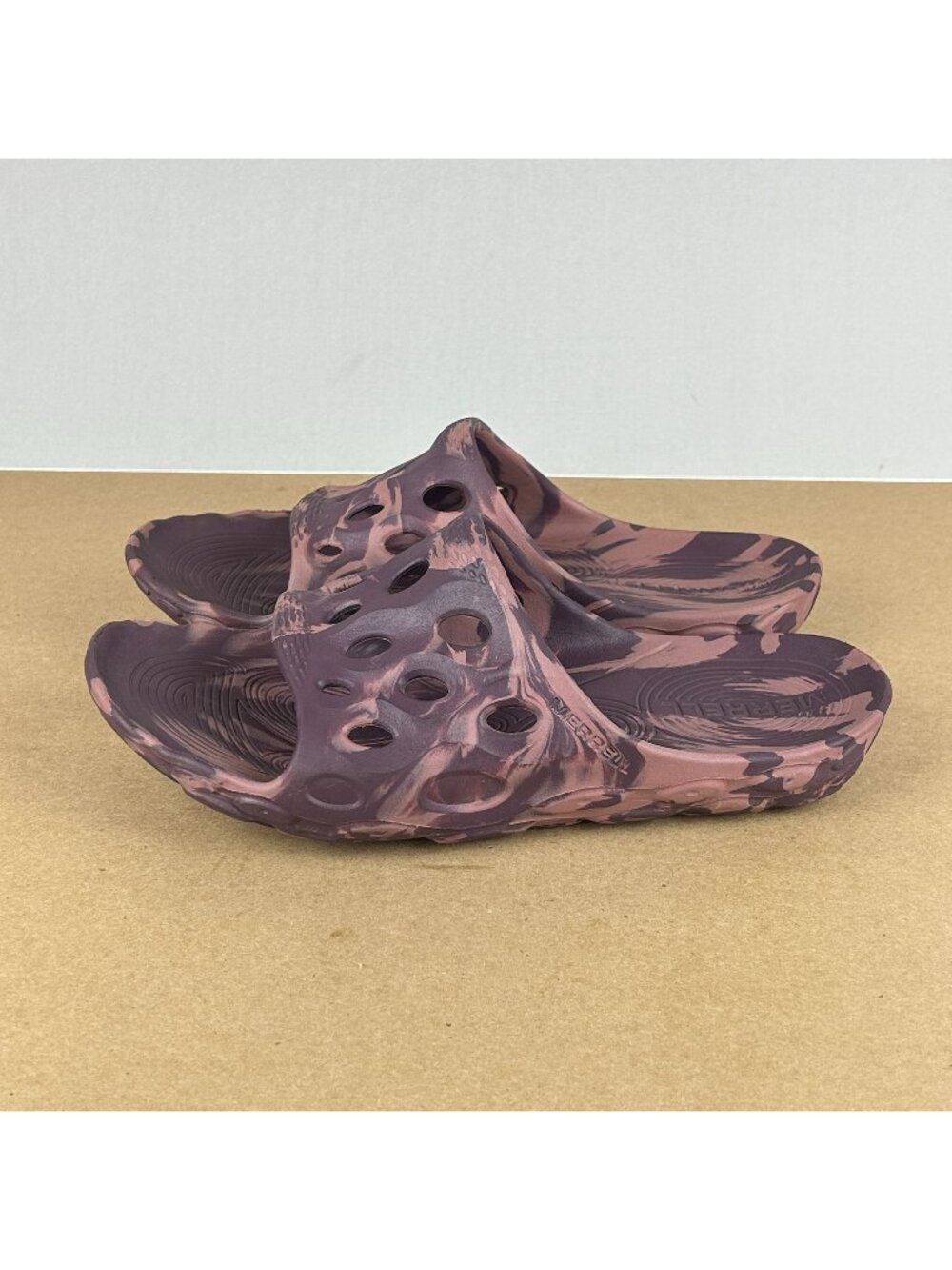 Merrell Hydro Slide Sport Sandals Womens 9 Purple Pink Slip On Casual